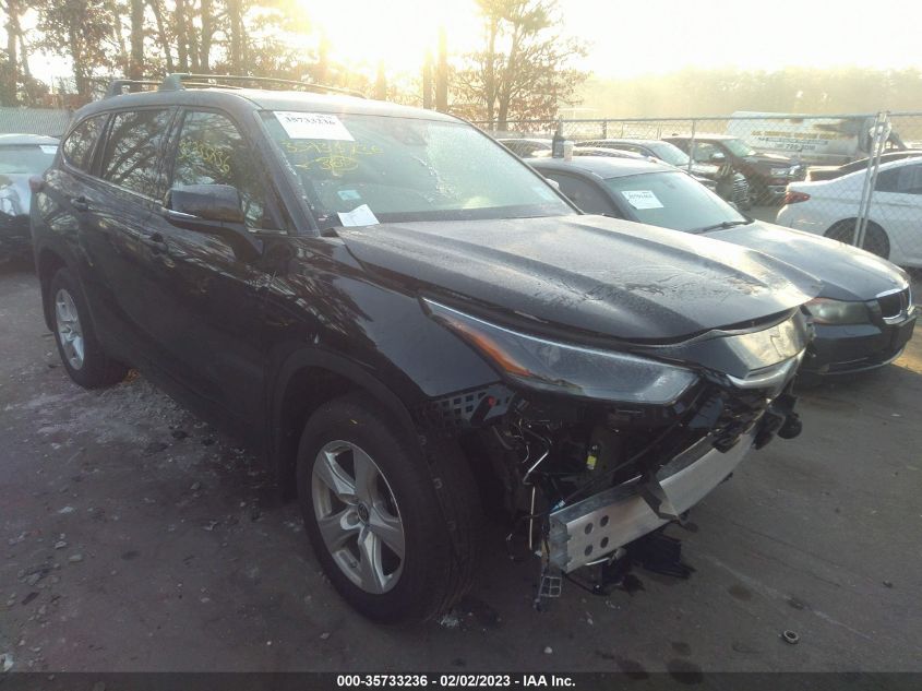 2022 TOYOTA HIGHLANDER LE VIN: 5TDBZRBHXNS596261