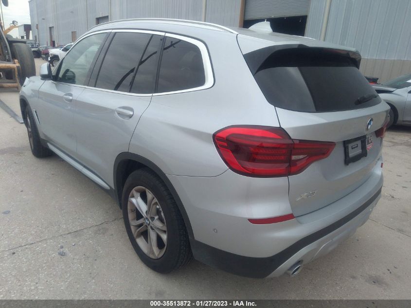 2021 BMW X3 SDRIVE30I VIN: 5UXTY3C00M9H96996