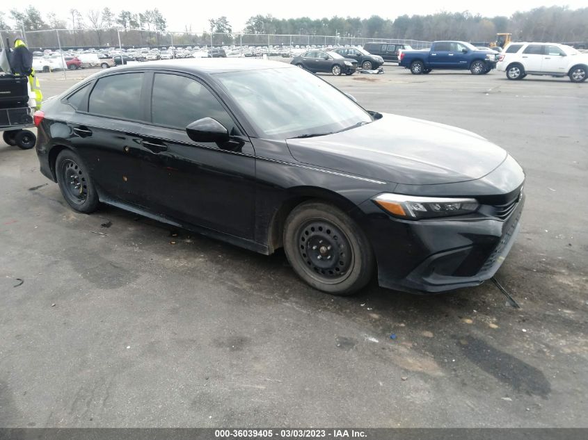 2022 HONDA CIVIC SEDAN SPORT VIN: 2HGFE2F57NH549256