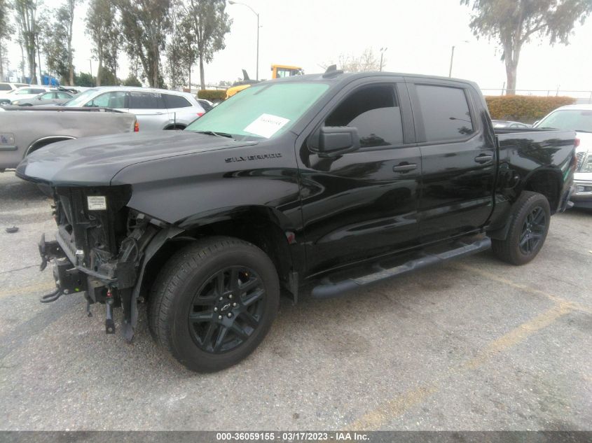 2022 CHEVROLET SILVERADO 1500 LTD CUSTOM VIN: 1GCPWBEK8NZ187073