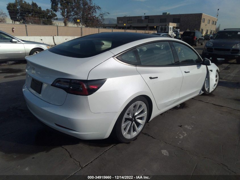 2022 TESLA MODEL 3 VIN: 5YJ3E1EA5NF248842
