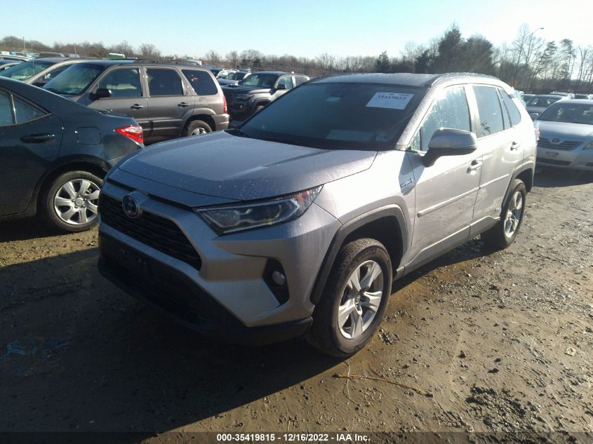 2021 TOYOTA RAV4 HYBRID XLE VIN: 4T3RWRFV8MU038011