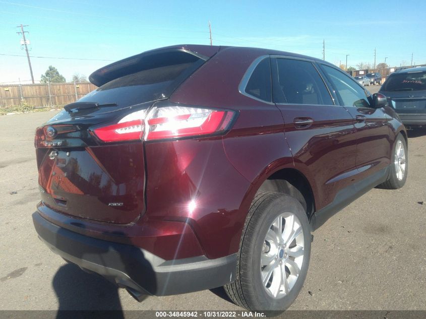 2022 FORD EDGE TITANIUM VIN: 2FMPK4K98NBA34457