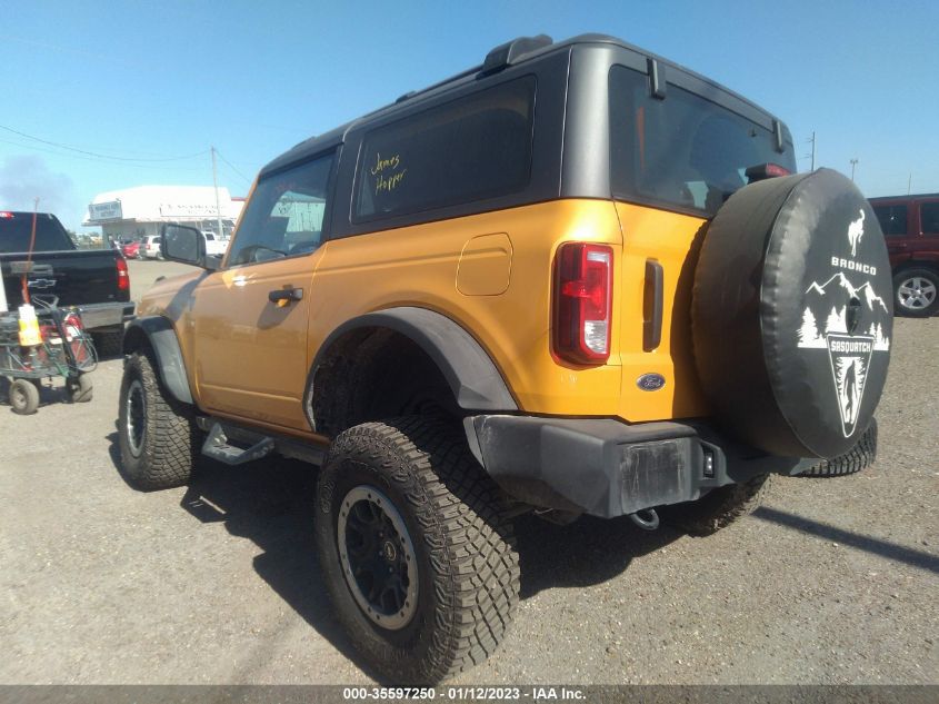 2022 FORD BRONCO BASE/BIG BEND VIN: 1FMDE5CH9NLB13013