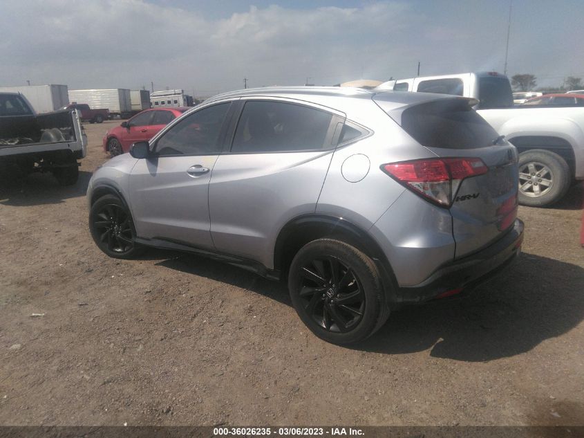 2022 HONDA HR-V SPORT VIN: 3CZRU6H18NM760204