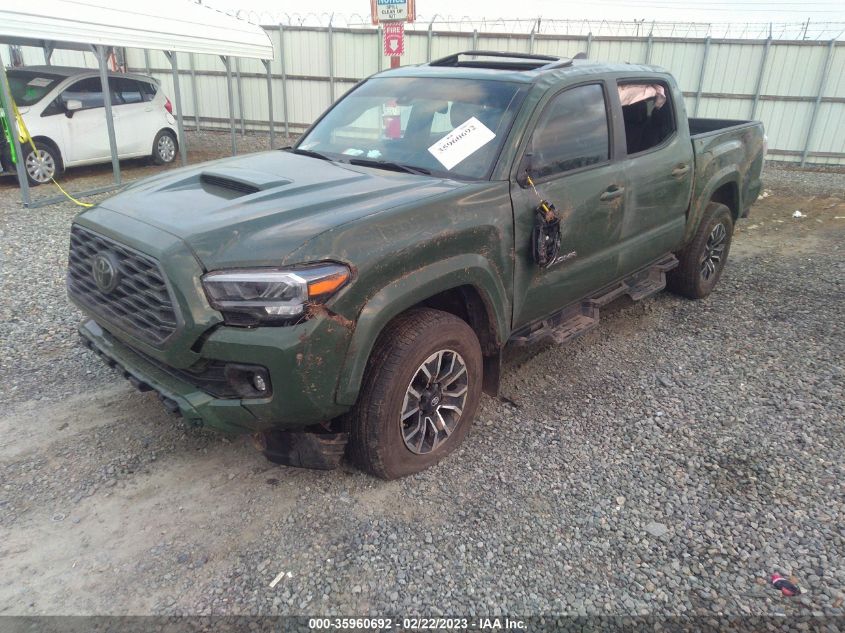 2022 TOYOTA TACOMA 2WD SR5/TRD SPORT VIN: 3TMAZ5CN8NM170500