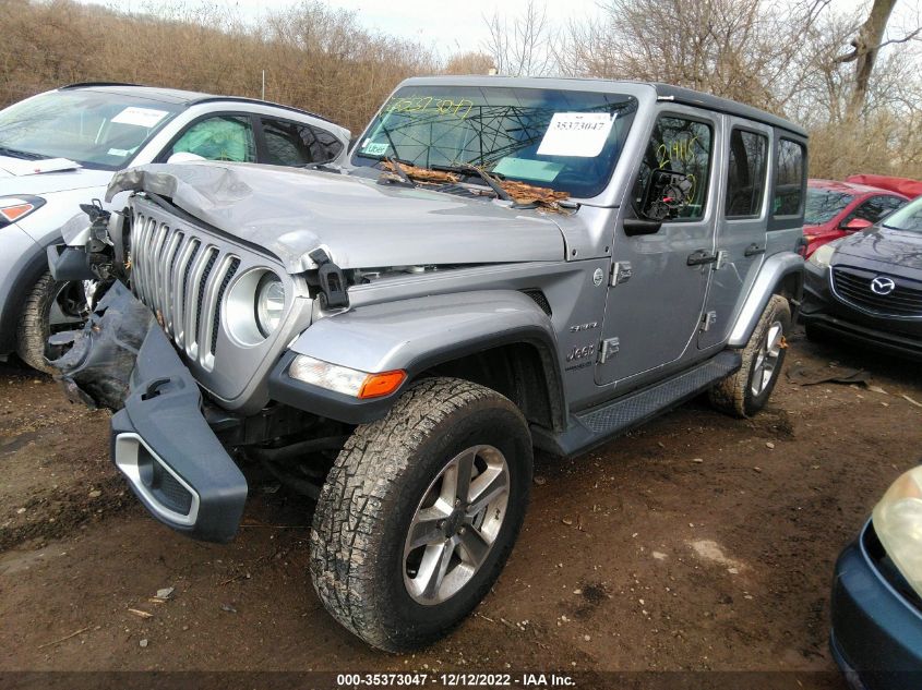 2020 JEEP WRANGLER UNLIMITED SAHARA VIN: 1C4HJXEN2LW214115