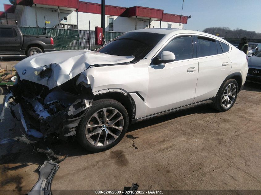 2021 BMW X6 XDRIVE40I VIN: 5UXCY6C00M9D74812