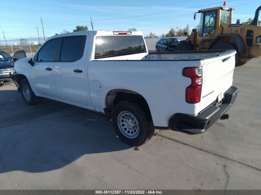 2021 CHEVROLET SILVERADO 1500 WORK TRUCK VIN: 3GCPWAEF1MG343837