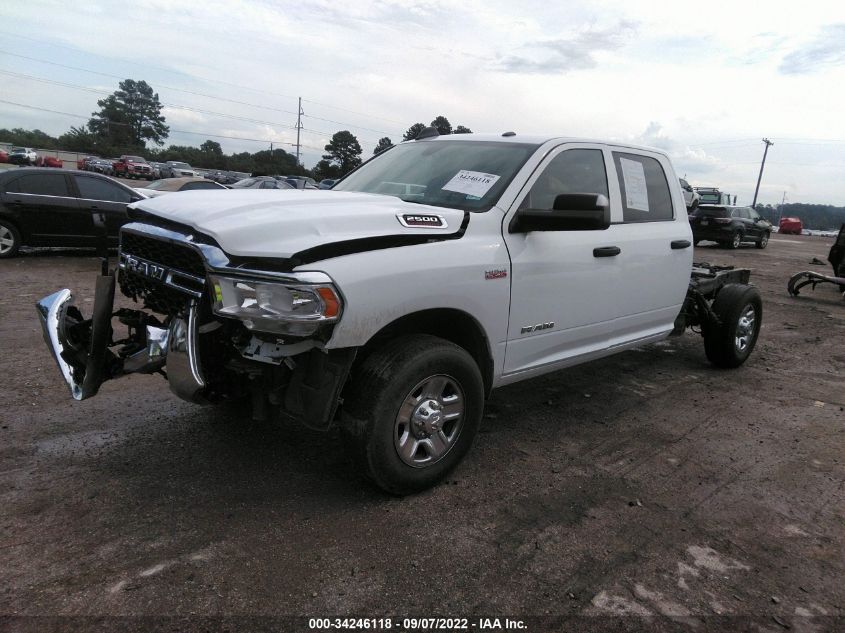 2022 RAM 2500 TRADESMAN VIN: 3C7WR4HJ7NG123515
