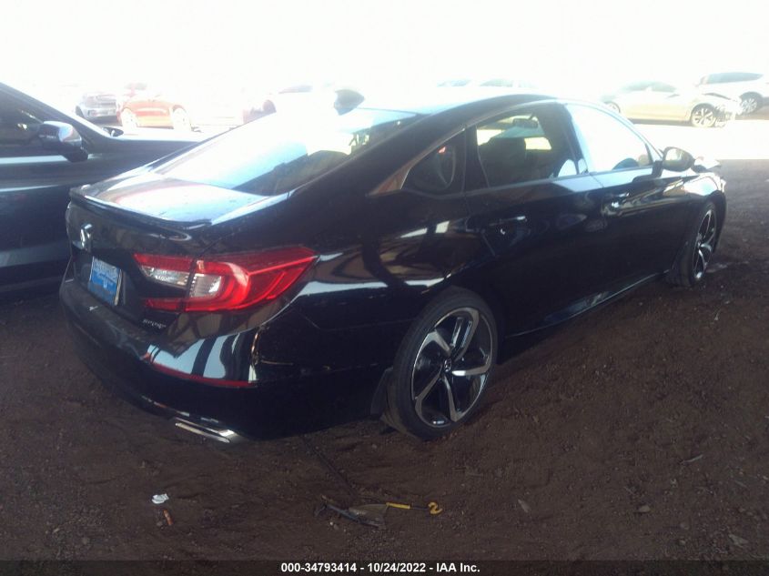 2022 HONDA ACCORD SEDAN SPORT VIN: 1HGCV1F36NA076864