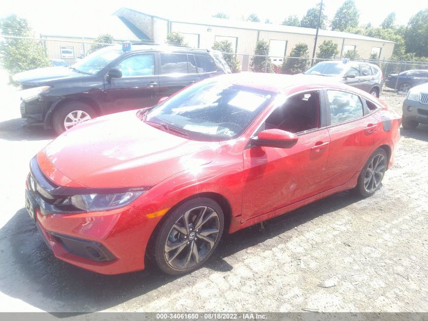 2021 HONDA CIVIC SEDAN SPORT VIN: 2HGFC2F84MH554638
