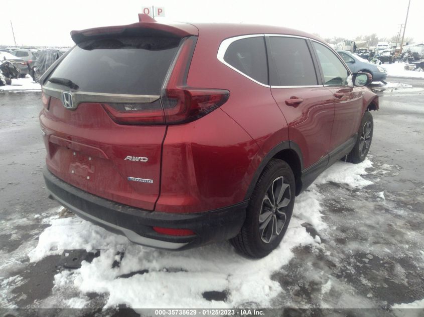 2022 HONDA CR-V HYBRID EX-L VIN: 5J6RT6H88NL023330
