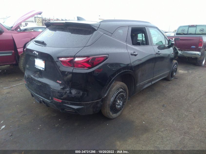 2021 CHEVROLET BLAZER RS VIN: 3GNKBERSXMS587270