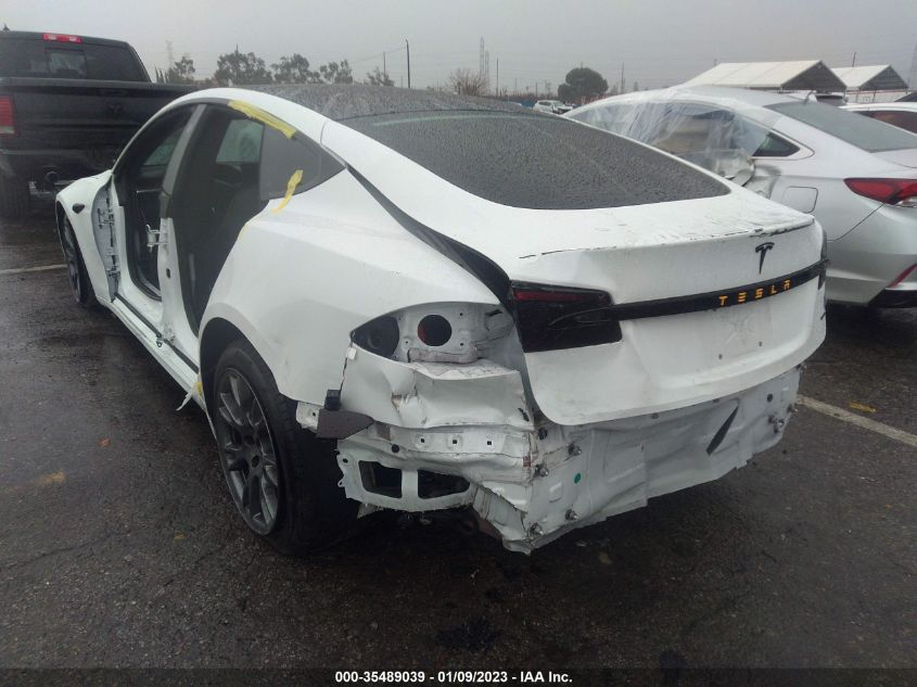 2021 TESLA MODEL S PLAID VIN: 5YJSA1E62MF449258