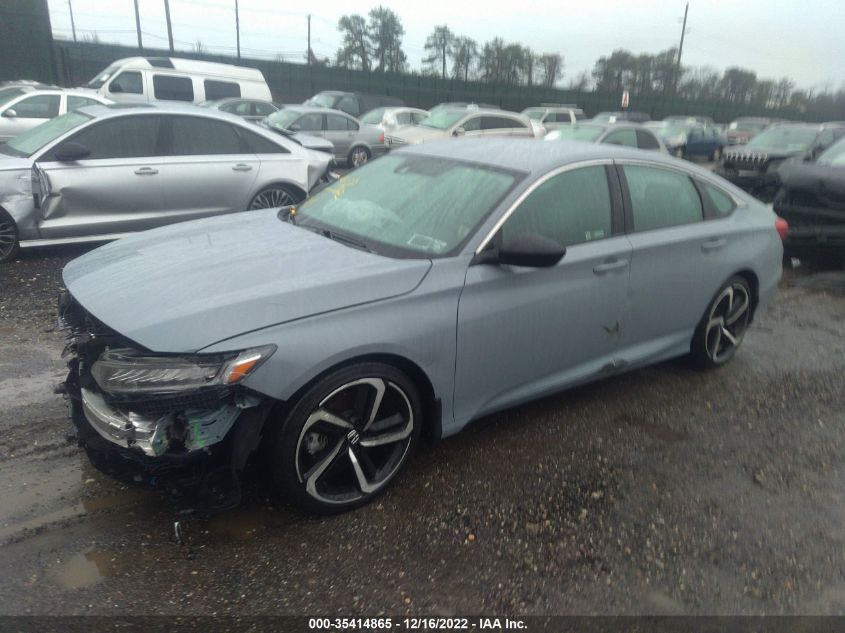 2021 HONDA ACCORD SEDAN SPORT VIN: 1HGCV1F38MA087038
