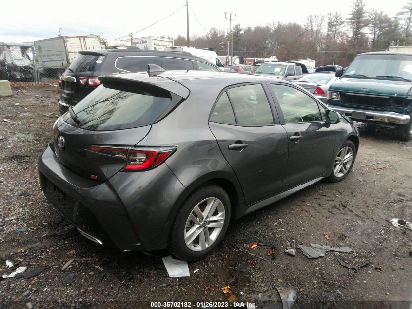 2022 TOYOTA COROLLA HATCHBACK SE VIN: JTNB4MBE0N3183821