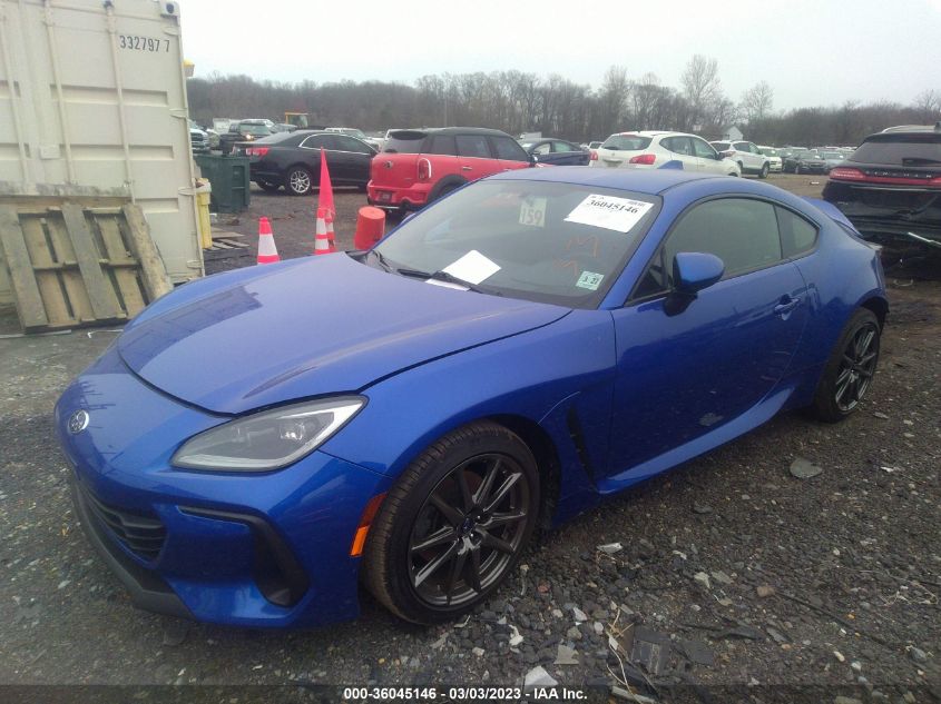 2022 SUBARU BRZ PREMIUM VIN: JF1ZDBB11N9702866