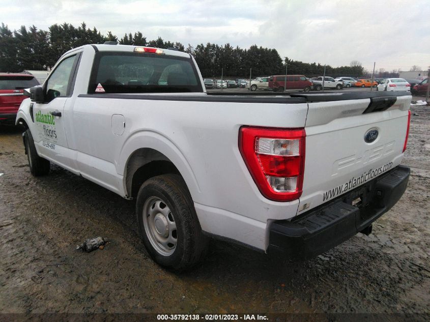 2021 FORD F-150 XL/XLT VIN: 1FTMF1CB3MKE16587