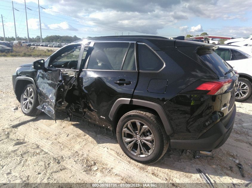 2022 TOYOTA RAV4 HYBRID XLE PREMIUM VIN: 2T3B6RFV2NW035091