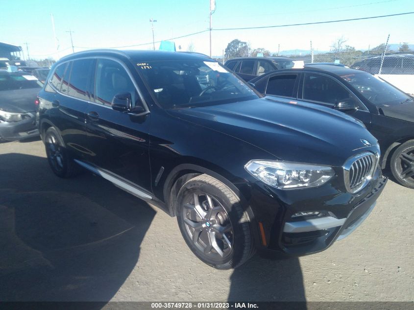 2021 BMW X3 XDRIVE30I VIN: 5UXTY5C03M9H42992