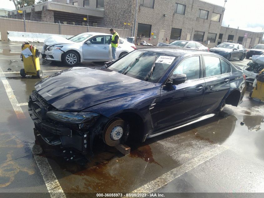 2022 BMW M3 COMPETITION VIN: WBS33AY02NFM80909