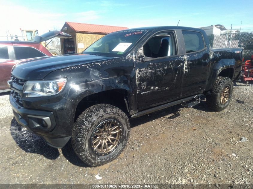 2022 CHEVROLET COLORADO 4WD LT VIN: 1GCGTCEN6N1159411