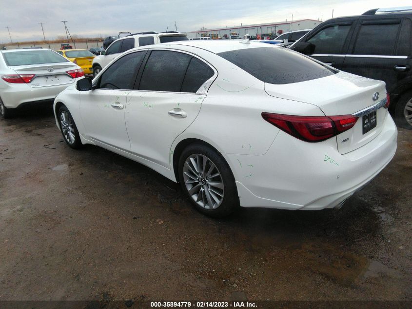 2022 INFINITI Q50 LUXE VIN: JN1EV7BR0NM342532