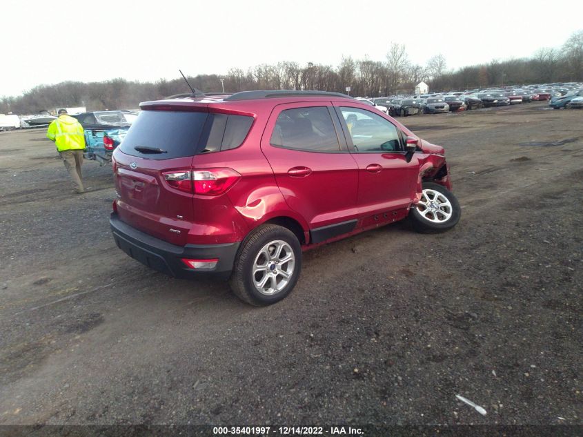2020 FORD ECOSPORT SE VIN: MAJ6S3GL4LC315575