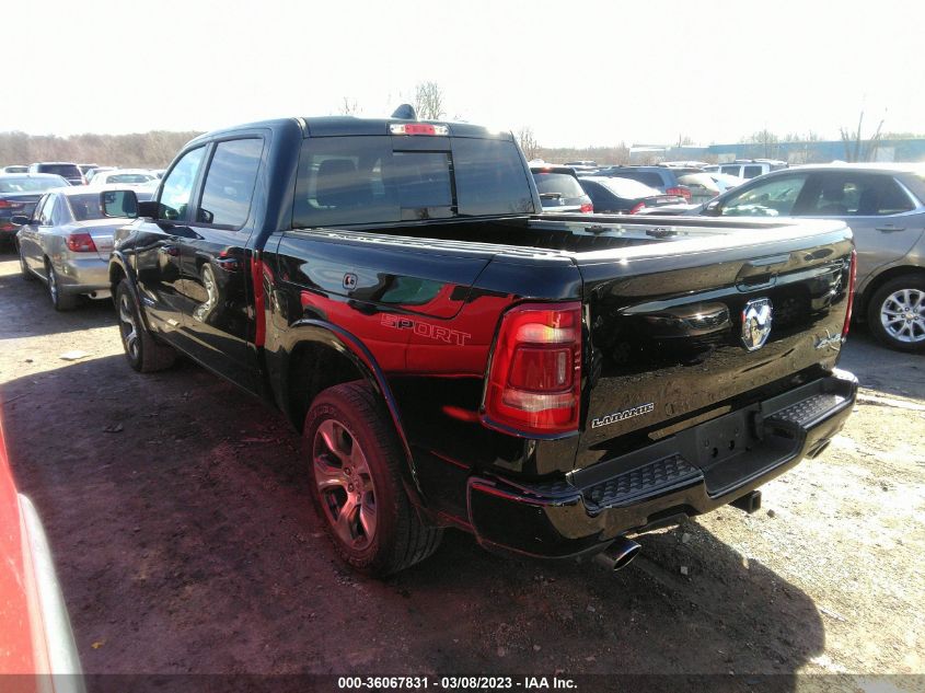 2022 RAM 1500 LARAMIE VIN: 1C6SRFJT3NN381662