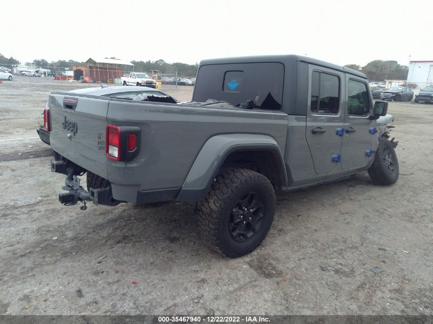 2021 JEEP GLADIATOR WILLYS VIN: 1C6HJTAG2ML617389