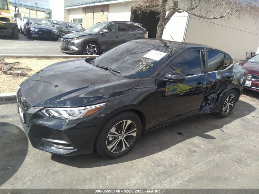 2022 NISSAN SENTRA SV VIN: 3N1AB8CV2NY313068