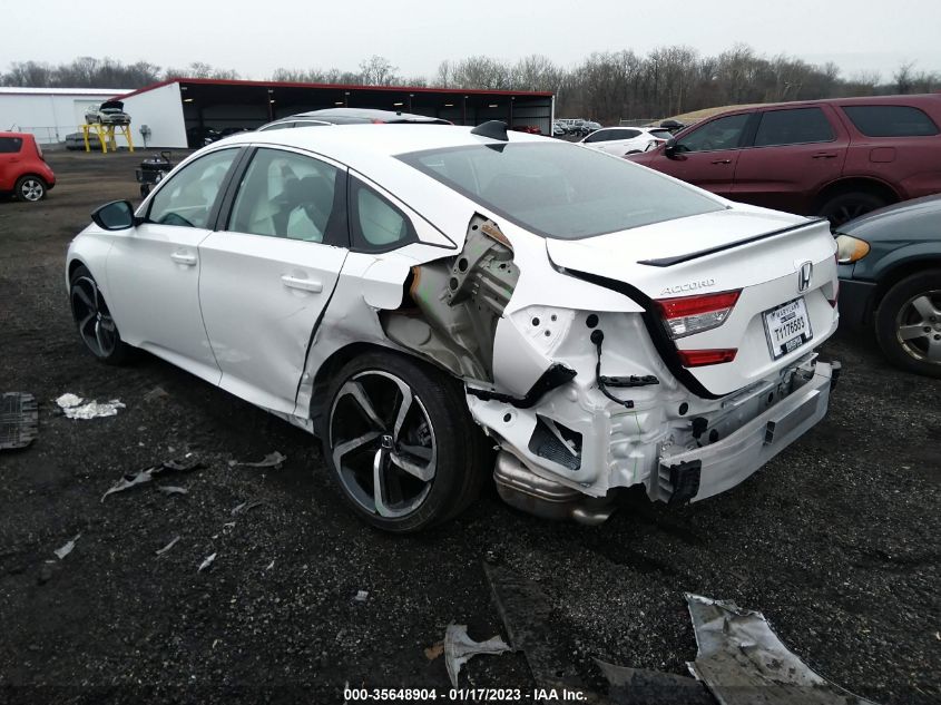2022 HONDA ACCORD SEDAN SPORT VIN: 1HGCV1F34NA110865