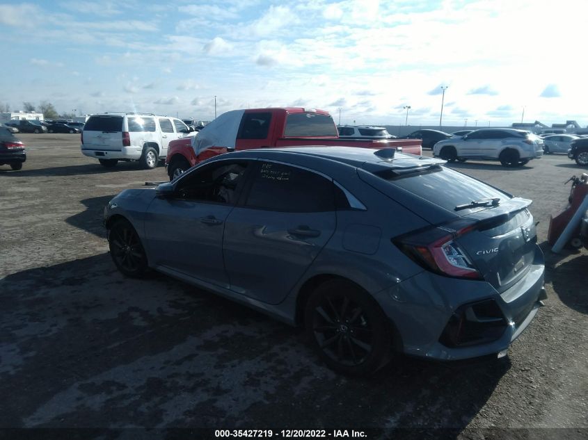 2021 HONDA CIVIC HATCHBACK EX VIN: SHHFK7H69MU208180