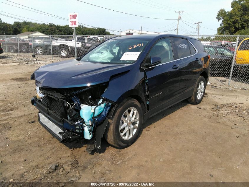 2022 CHEVROLET EQUINOX LT VIN: 3GNAXKEV2NL276391