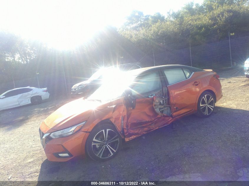 2021 NISSAN SENTRA SR VIN: 3N1AB8DV8MY235960