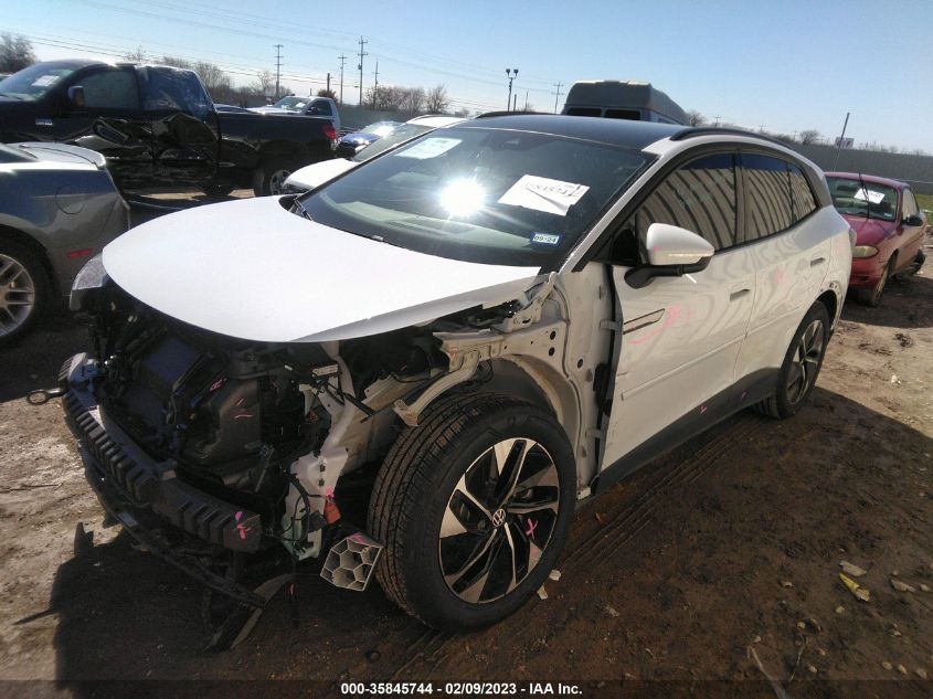 2022 VOLKSWAGEN ID.4 PRO S VIN: WVGTMPE20NP062349