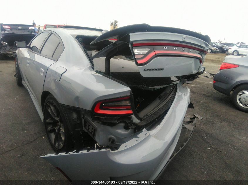 2022 DODGE CHARGER SCAT PACK VIN: 2C3CDXGJ1NH185076