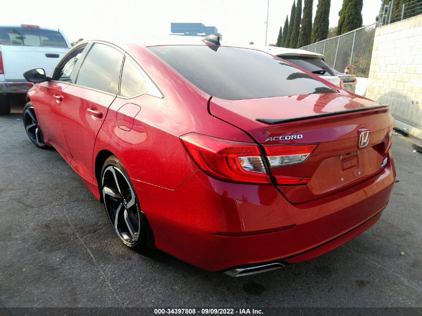 2021 HONDA ACCORD SEDAN SPORT VIN: 1HGCV2F31MA026250