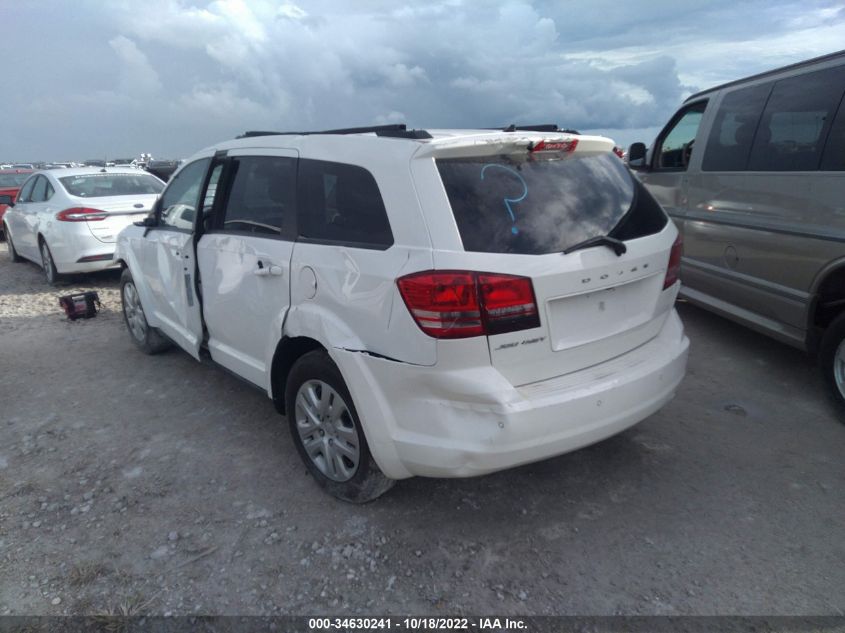 2020 DODGE JOURNEY SE VALUE VIN: 3C4PDCAB9LT261901
