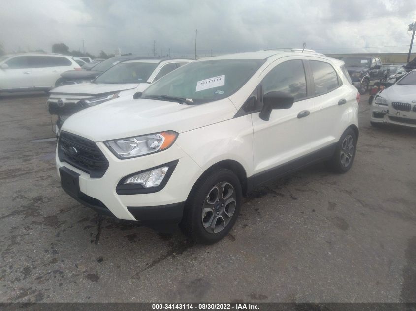 2021 FORD ECOSPORT S VIN: MAJ3S2FEXMC448424