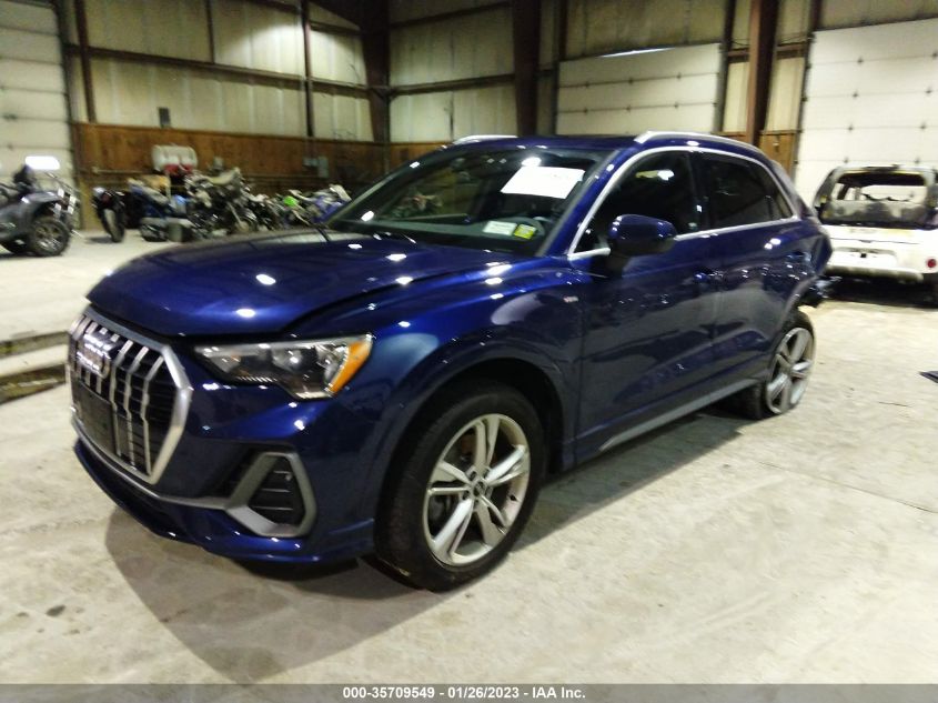 2021 AUDI Q3 S LINE PREMIUM VIN: WA1DECF33M1054344