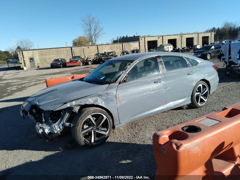 2022 HONDA ACCORD SEDAN SPORT VIN: 1HGCV1F33NA077891