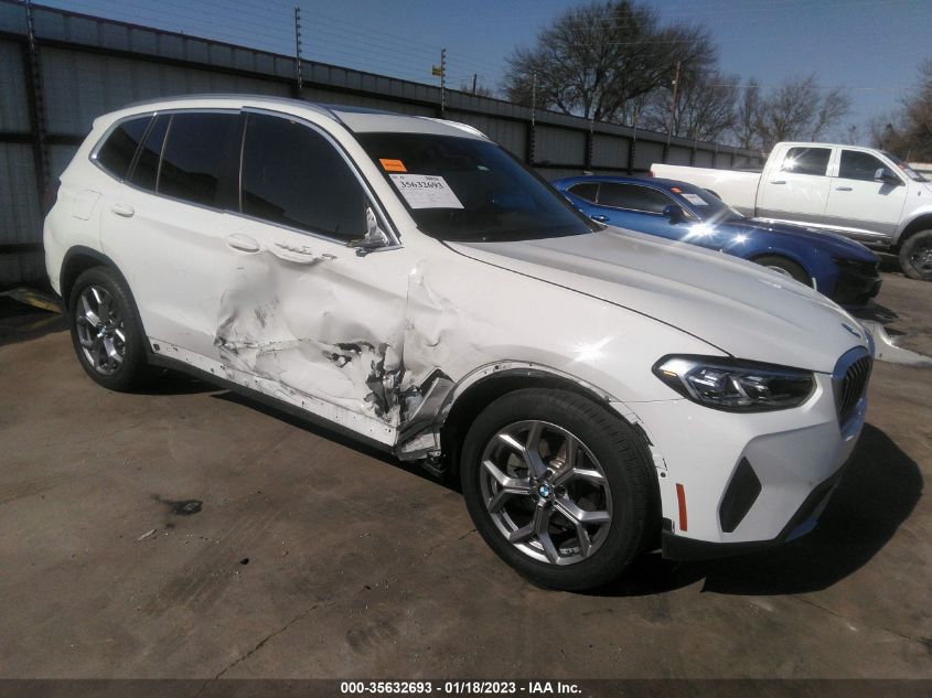2022 BMW X3 SDRIVE30I VIN: WBX47DP05NN158485