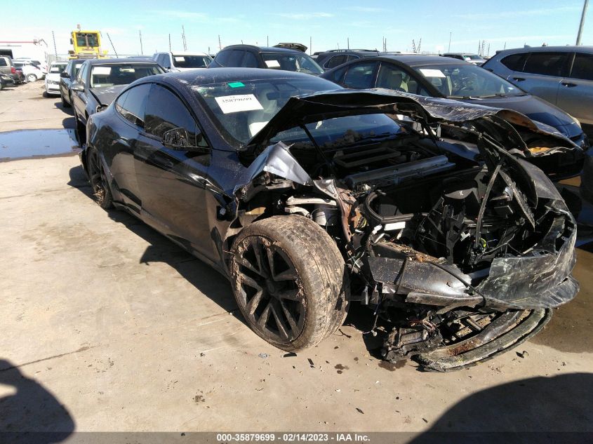 2022 TESLA MODEL S PLAID VIN: 5YJSA1E69NF488821