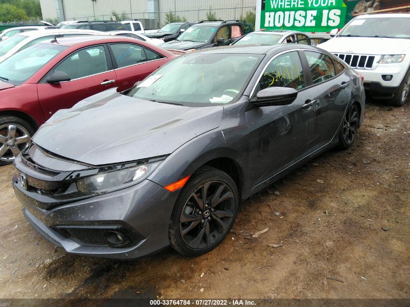 2020 HONDA CIVIC SEDAN SPORT VIN: 2HGFC2F86LH583802