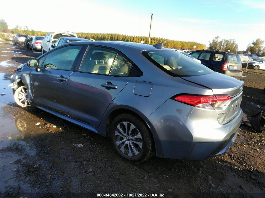 2021 TOYOTA COROLLA HYBRID LE VIN: JTDEAMDE1MJ032780