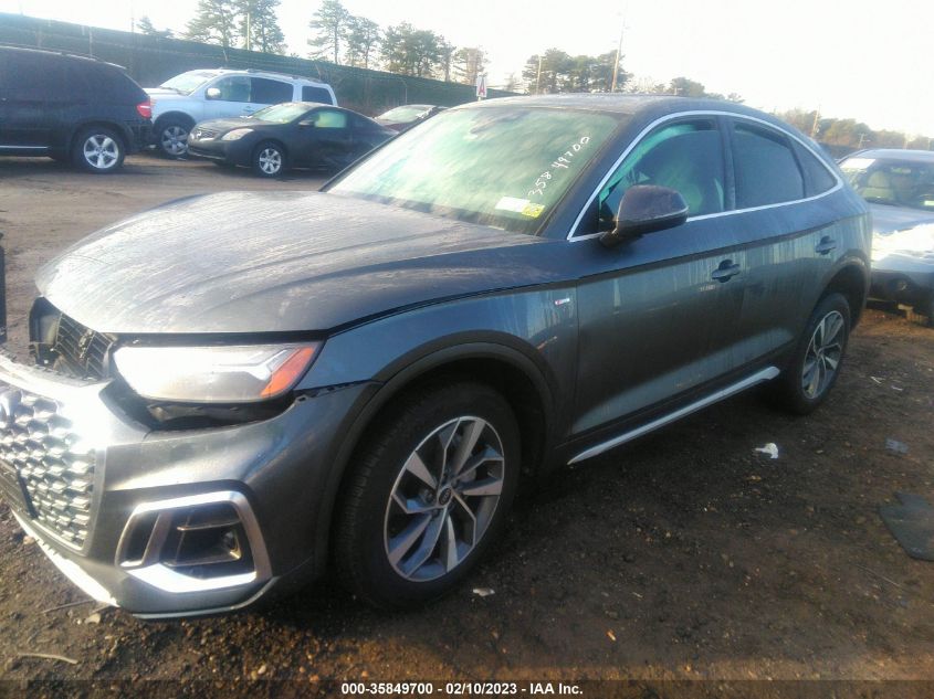 2022 AUDI Q5 SPORTBACK S LINE PREMIUM PLUS VIN: WA15AAFY0N2076328