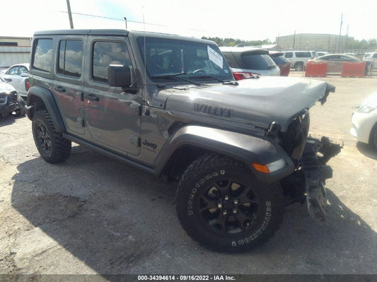 2022 JEEP WRANGLER UNLIMITED WILLYS VIN: 1C4HJXDM1NW175061