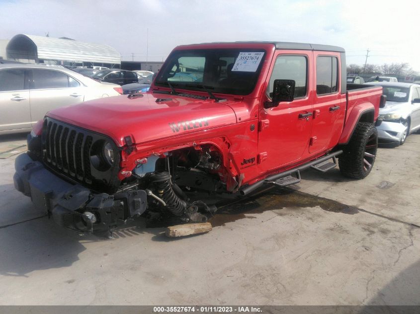 2022 JEEP GLADIATOR WILLYS VIN: 1C6HJTAG7NL169846